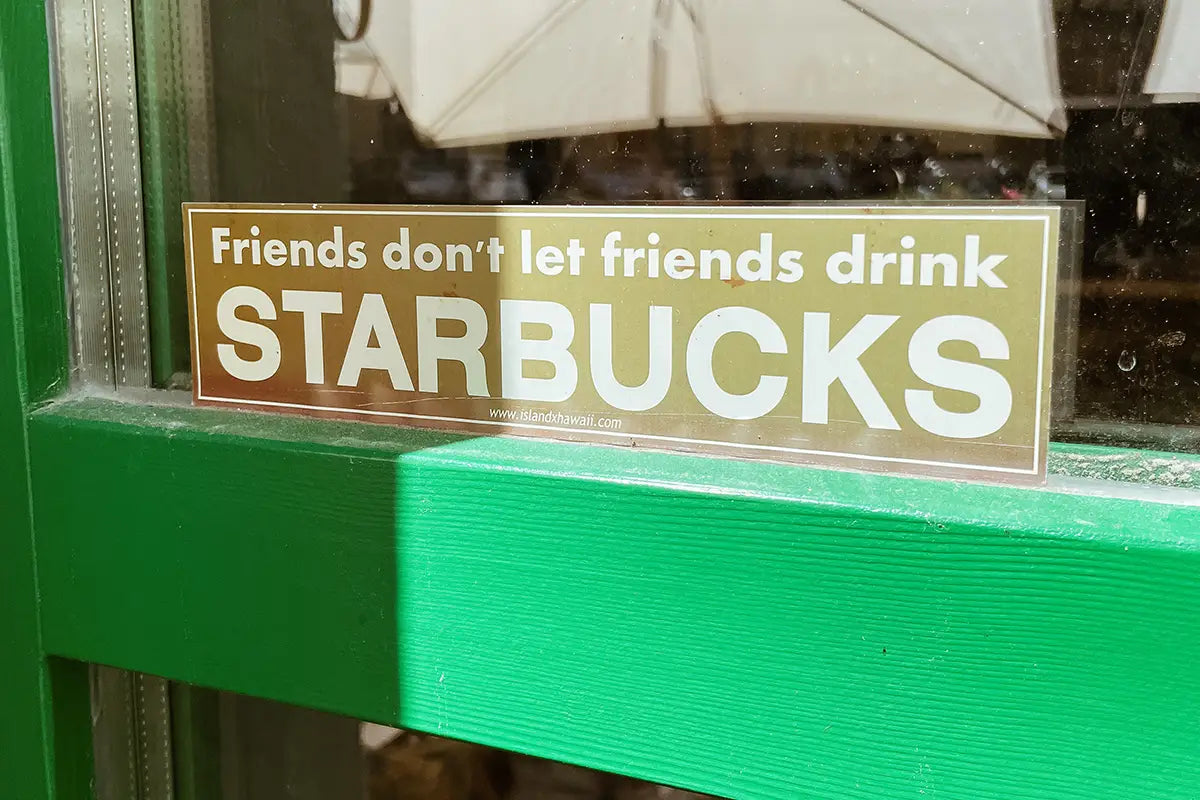 Eine Schild mit einem Spruch auf Englisch