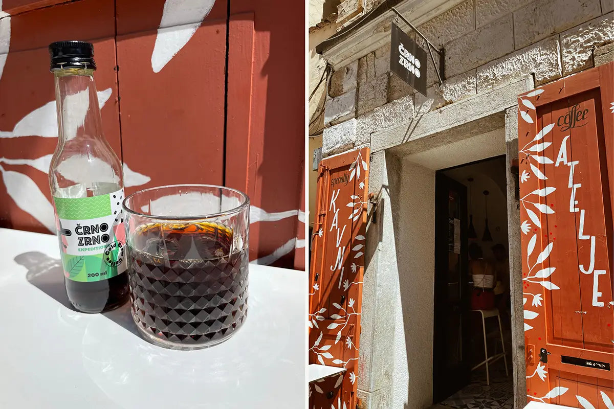 Eine Flasche mit einem gefüllten