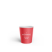 Ein J. Hornig Coffee-to-go Becher in rot.
