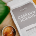 Eine Packung J. Hornig Spezialitätenkaffee Cerrado Oriente Espresso Brasilien Guatemala Blend Nahaufnahme vom Etikett